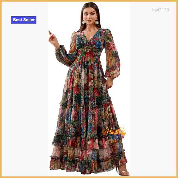 gold shimmer long sleeve dress Glitter Sequin Puff Sleeve High Slit Bronze Gold Maxi Dress